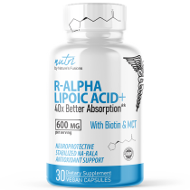 Nutri R-Alpha Lipoic Acid with Biotin - 600mg - 30ct
