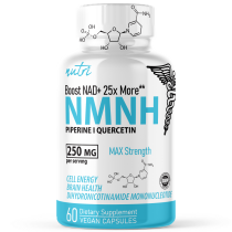 NMNH 250mg (DihydroNMN+ Quercetin & Piperine) 60ct