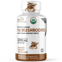 10 Mushroom Complex 2400 mg - ORGANIC 120 ct