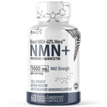 NMN+ 1000 mg (NMN + Quercetin & Piperine) MAX Strength 60ct