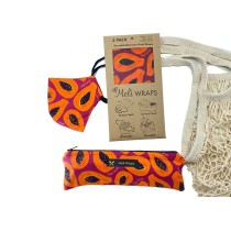 Meli Wraps Care Collection~Purple Papaya Print case of 4