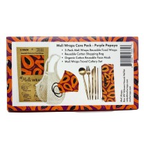 Meli Wraps Care Collection~Purple Papaya Print case of 4