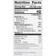 Cacao Powder | Raw | Certified Organic | Non-Fermented | 16 OZ