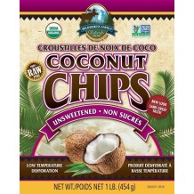 Wildly organic - Coconut | Dehydrated at 98 degrees | Certified Organic | unsweetened | chips | 25 lbs.