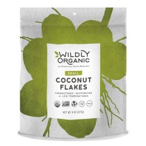 Coconut | Dehydrated at 98 degrees | unsweetened | Certified Organic | small flakes | 8 OZ |Case of 6
