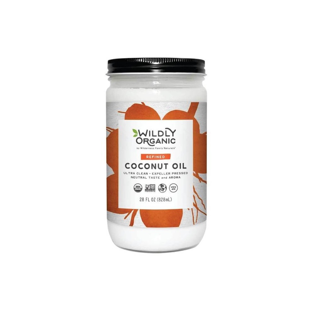 Coconut Oil | Refined Coconut Oil | Certified Organic | 28 fl. oz. (Expeller Pressed RBD)