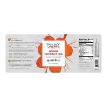 Coconut Oil | Refined Coconut Oil | Certified Organic | 28 fl. oz. (Expeller Pressed RBD)