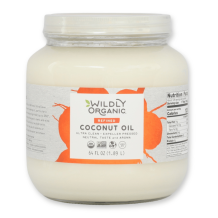 Coconut Oil, Refined Coconut Oil, Certified Organic, 28 fl. oz., Case of 6 (Expeller Pressed RBD)