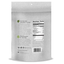 Coconut Flour/Fiber, Certified Organic, Raw, 25 lbs. (11.34 Kgs.)