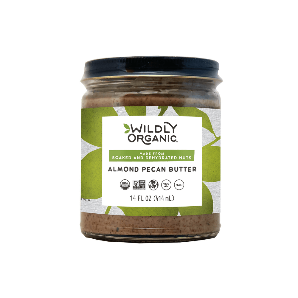 Nut Butter | Organic | Raw | Soaked & Dried | Almond-Pecan | 14 oz  jar