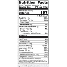 Nuts, Raw, Soaked & Dried, Certified Organic, Brazil Nuts, 1 lb.