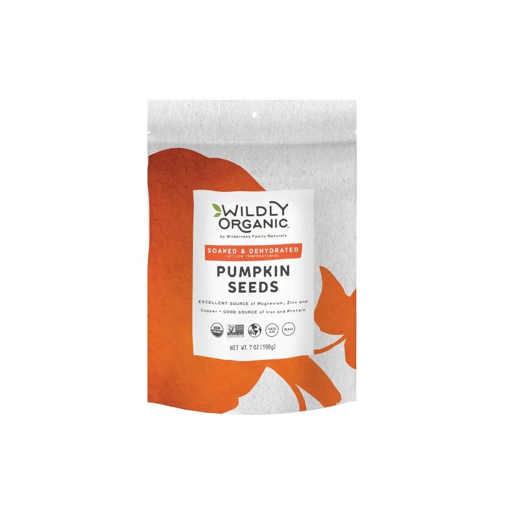Nuts | Raw | Soaked & Dried | Certified Organic | Pumpkin Seeds | 7 oz.