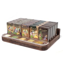Prabhuji Display Rack - Saucha Natural Soap - Display Rack with 5-Products Variety - 25 Packs