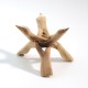 Prabhuji Tripod 6" Natural Rosewood (fits Abalone shells 5-7")