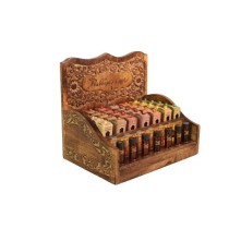 Prabhuji Display Rack - Attar Oil - Display Rack with Complete Line 0.2 oz (6 ml) - 35 Bottles