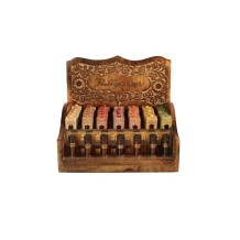 Prabhuji Display Rack - Attar Oil - Display Rack with Complete Line 0.2 oz (6 ml) - 35 Bottles