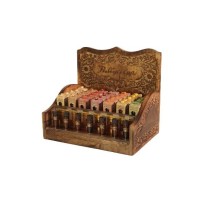Prabhuji Display Rack - Attar Oil - Display Rack with Complete Line 0.2 oz (6 ml) - 35 Bottles