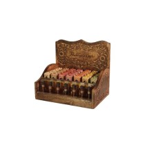 Prabhuji Display Rack - Attar Oil - Display Rack with Complete Line 0.1 oz (3 ml) - 35 Bottles