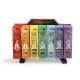Prabhuji Display Rack - Incense - Display Rack with 7-Chakra Incense Line - 91 Packs