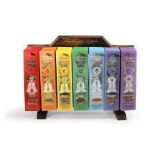 Prabhuji Display Rack - Incense - Display Rack with 7-Chakra Incense Line - 91 Packs