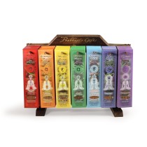 Prabhuji Display Rack - Incense - Display Rack with 7-Chakra Incense Line - 91 Packs