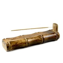 Prabhuji Incense Burner - Bamboo Holder and Storage