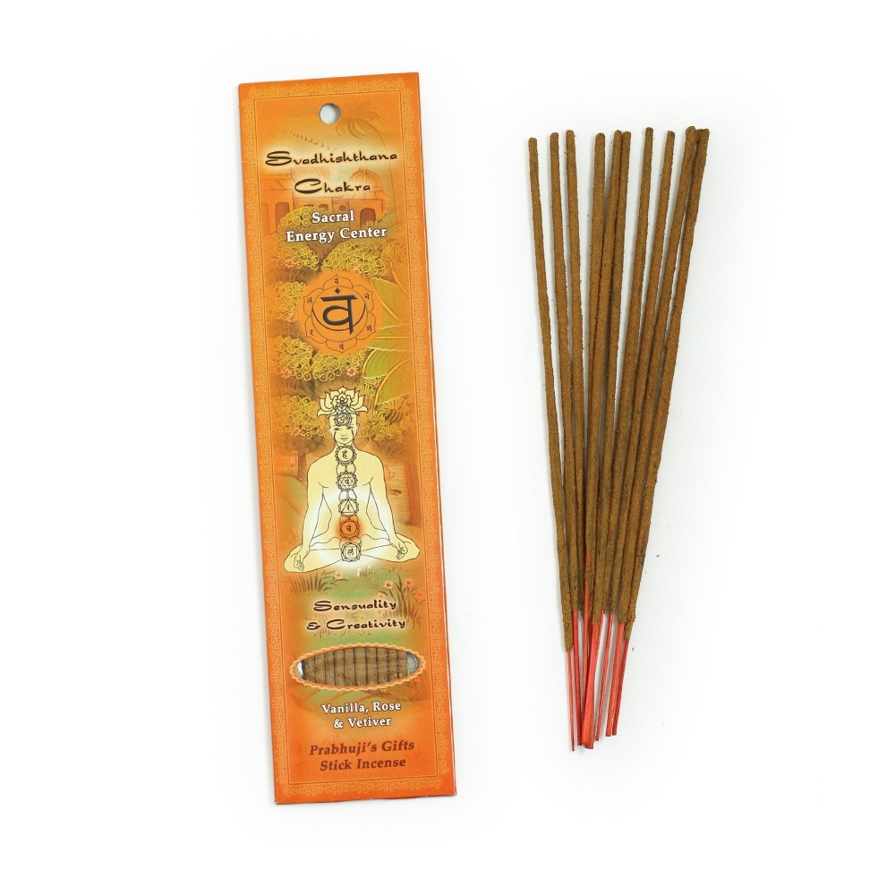 Prabhuji Incense Sticks Sacral Chakra Svadhishtana - Sensuality and Creativity
