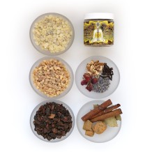 Prabhuji Resin Incense Solar Plexus Chakra Manipura - Self-confidence and Transformation - 2.4oz jar