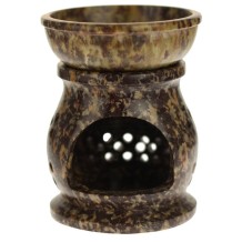 Oil Diffuser - Wholesale and Retail - Natural Soapstone Oil Burner Jali 4"