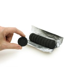 Three Kings Charcoal Roll 1.3 inches diameter - 10 Briquets - Wholesale and Retail by Prabhuji's Gifts