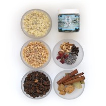 Visuddha Chakra Resin Incense Jar (2.4oz) - Communication and Responsibility - Wholesale and Retail by Prabhuji's Gifts