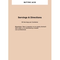 Butyric Acid Supplement - 60 Caps