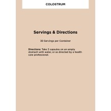 100% Grass-Fed Organic Colostrum serving