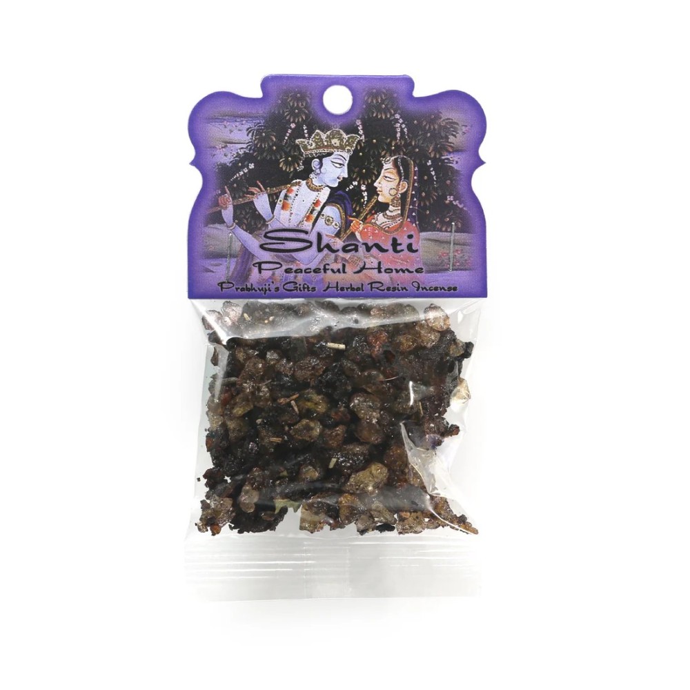 Prabhuji Resin Incense Shanti - Peaceful Home - 1.2oz bag Prabhuji Resin Incense Shanti - Peaceful Home - 1.2oz bag