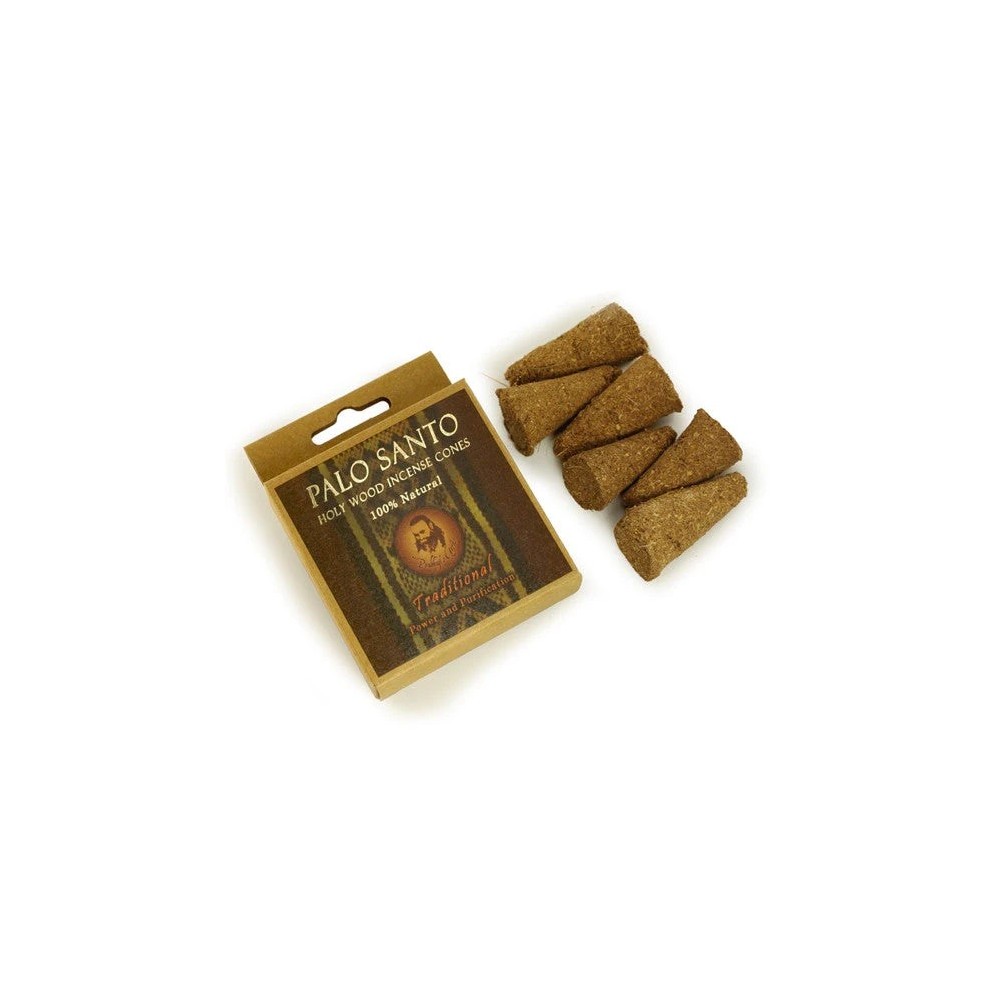 Prabhuji Palo Santo Traditional - Power & Purification - 6 Incense Cones Prabhuji Palo Santo Traditional - Power & Purification - 6 Incense Cones