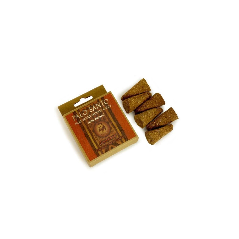 Prabhuji Palo Santo and Cinnamon - Protection & Prosperity - 6 Incense Cones Prabhuji Palo Santo and Cinnamon - Protection & Prosperity - 6 Incense Cones
