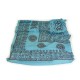 Prabhuji Meditation Yoga Prayer Shawl - Mantra Om - Turquoise Large
