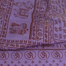 Yoga Meditation Shawl - Maha Mantra - White - Wholesale and Retail by Prabhuji's Gifts