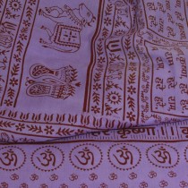 Yoga Meditation Shawl - Maha Mantra - White - Wholesale and Retail by Prabhuji's Gifts