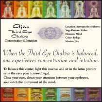 Ajna Incense Sticks  - Concentration and Intuition  - Wholesale and Retail by Prabhuji's Gifts