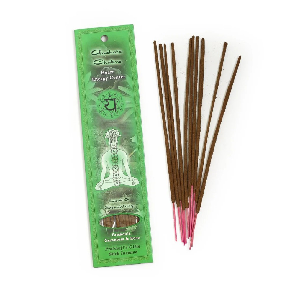 Prabhuji Incense Sticks Heart Chakra Anahata - Love and Sensitivity