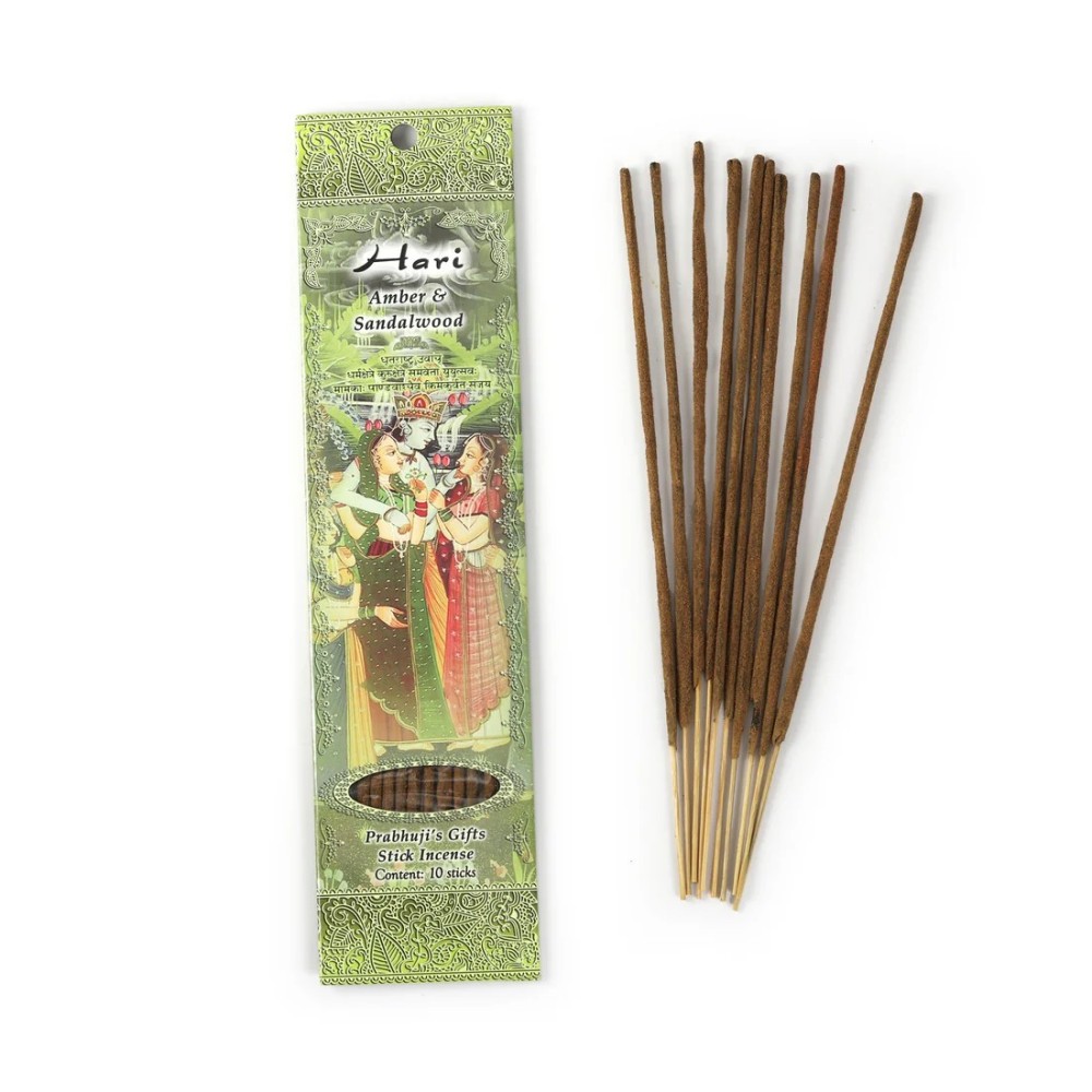 Prabhuji Incense Sticks Hari - Amber and Sandalwood
