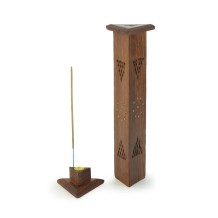 Triangle Wooden Tower Incense Burner  - Wholesale and Retail by Prabhuji's Gifts