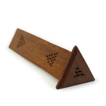 Triangle Wooden Tower Incense Burner  - Wholesale and Retail by Prabhuji's Gifts