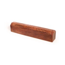 Prabhuji Incense Burner - Wooden Box with Storage - Plenty