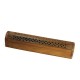 Prabhuji Incense Burner - Wooden Box with Storage - Decorative Jali Cover