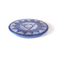 Incense Burner - Soapstone Plate Throat Chakra Vishudha