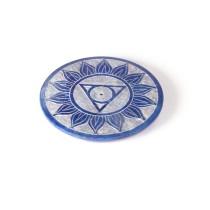 Incense Burner - Soapstone Plate Throat Chakra Vishudha