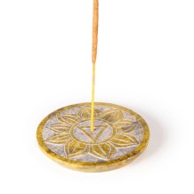 Incense Burner - Soapstone Plate Solar Plexus Chakra