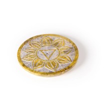 Incense Burner - Soapstone Plate Solar Plexus Chakra